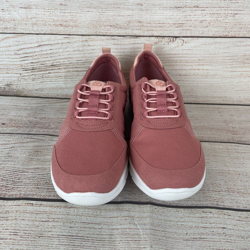 Clarks Cloudstepper Step Allenabay Womens Sz 11M Causual Shoes Mauve Red Pink - Picture 4 of 11